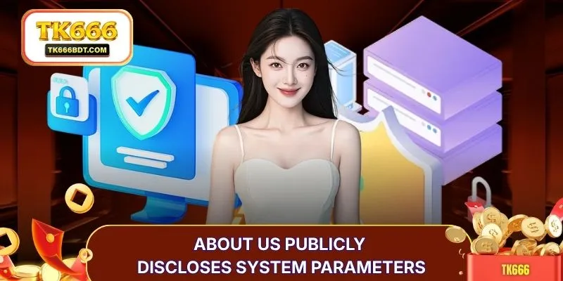 About us publicly discloses system parameters