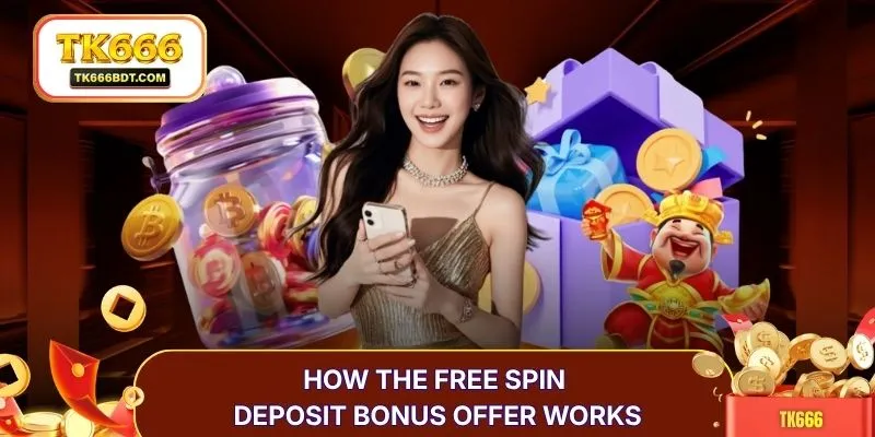 How the free spin deposit bonus offer works
