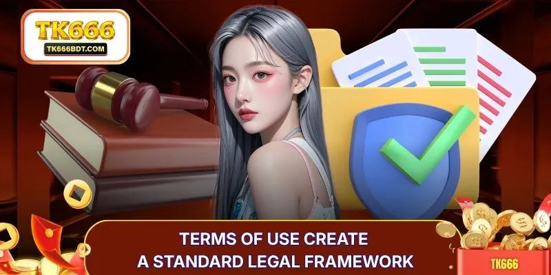 Terms of use create a standard legal framework