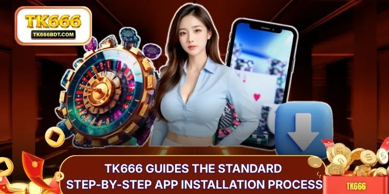 TK666 guides the standard step-by-step app installation process